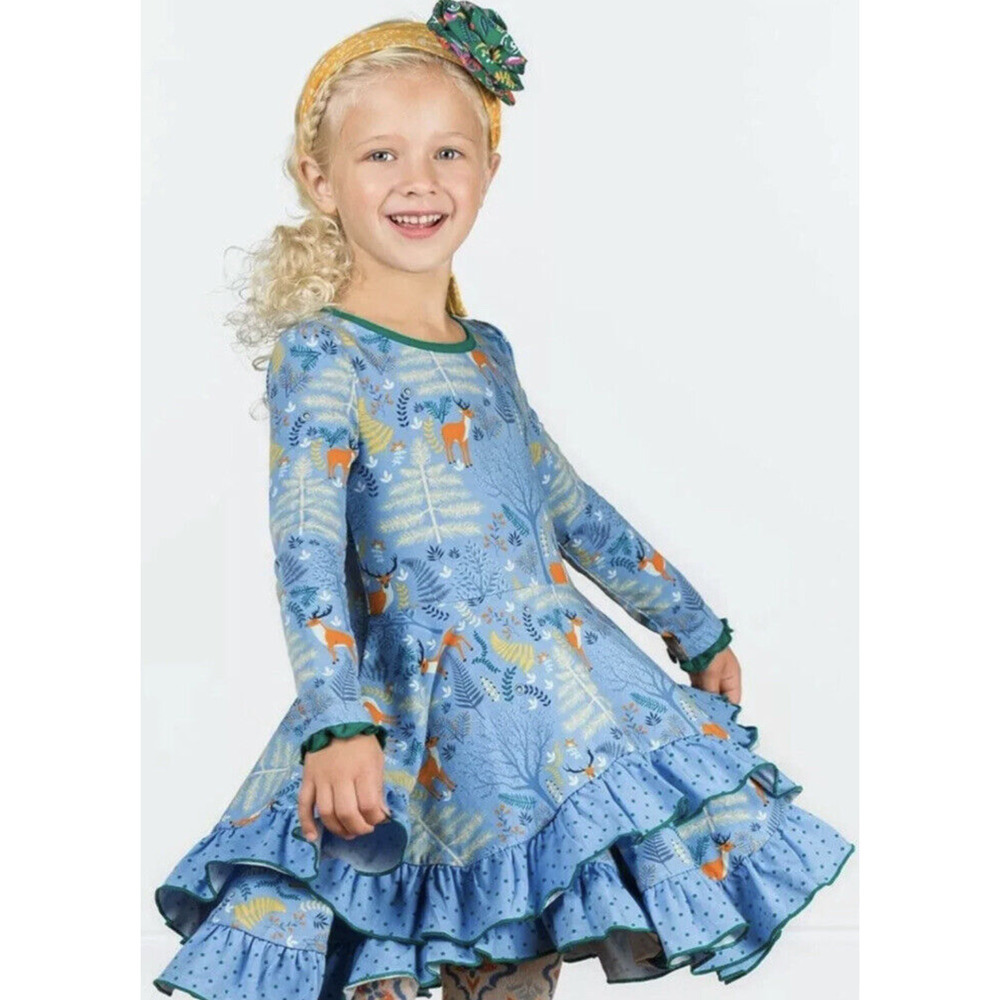 Matilda Jane Neck of the Woods Dress Girls Size 2 Excellent VERY gently used